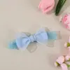 Diadema de Malla con Lazo para Bebé Diadema Elástica de Encaje Multicolores Estilo Ins Dulce Accesorio para la Cabeza de Bebé