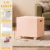 Caja de almacenamiento de juguetes para niños, caja de libros multicapa móvil con ruedas, caja de almacenamiento de plástico para que los estudiantes organicen libros