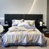 Nuevo Estilo Colcha de Verano de Tencel Lavado Juego de Cuatro Piezas, Colcha de Verano de Seda Fresca, Colcha de Aire Acondicionado, Colcha Fina de Regalo de Verano, Dropshipping