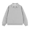 Ropa ACU para Hombre Estilo minimalista tela jacquard sudadera de dos piezas simuladas para hombre, nuevo producto otoño/invierno 2026, corte holgado, cuello camisero, top de marca de moda