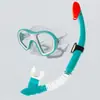 Gafas de Buceo para Adultos Lente de Cristal Templado Gafas de Natación Máscara Impermeable para Snorkel Equipo de Set de Snorkel Semi-Seco