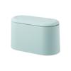 Bote de Basura de Escritorio Estilo Nórdico Bote de Basura de Presión Bote de Basura Mini Doméstico de Doble Capa Cubo de Almacenamiento para Mesa de Dormitorio