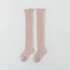 Novedades Verano 2024 Calcetines para Recién Nacidos Malla de Cristal Ultradelgada No Aprietan las Piernas Boca de Burbuja Calcetines Largos para Bebé