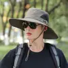 Sombrero de Pesca con Protección Solar para Hombre, Sombrilla de Verano, Sombrero de Pescador, Logo Personalizado, Ala Ancha, Sombrero de Montañismo para el Sol, Estampado