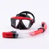 Máscara de Buceo Transfronteriza, Gafas de Buceo de Marco Grande, Equipo de Snorkel para Miopía, Máscara de Snorkel Impermeable y Antivaho, Tubo de Snorkel Completamente Seco