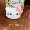 Pelo de conejo Kitty caricatura animal lindo cabeza algodón juguete broche zapatos y calcetines de niños accesorios colgante de bolsa al por mayor