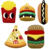 Expresión Artificial Creativa Papas Fritas Hamburguesa Juguete de Comida Colgante Hecho a Mano DIY Cadena para Teléfono Móvil Llavero Regalo para Evento