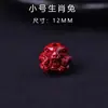 Arena Dorada Morada Tallado Tridimensional Doce Constelaciones Cuentas Sueltas Accesorios DIY Cuentas para Hilo Pulsera Cuentas Budistas Cinabrio Rojo Cuentas Redondas con Agujero