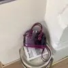 Bolsa de Mão Texturizada com Estampa de Cobra Transfronteiriça para Mulheres 2025 Novo Modelo Bolsa de Ombro de Alta Qualidade Bolsa Transversal Brilhante de Couro Patenteado para Mulheres
