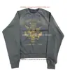 Moletom casual estampado estilo europeu e americano, moletom com capuz de manga comprida, jaqueta vintage, tendência da moda de rua y2k