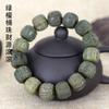 El Fabricante Suministra Pulseras de Cuentas Cilíndricas de Sándalo Verde y Palosanto Mexicano de 15 mm para Hombres y Mujeres, así como las Populares Pulseras de Cuentas Cilíndricas para Oraciones Budistas