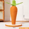Rascador para Gatos con Forma de Zanahoria Extra Grande, Juguete Duradero para Gatos que No Suelta Pelo, Poste Rascador Vertical de Sisal para Gatos