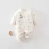 Body de Algodão Puro Sem Costura para Recém-Nascidos Classe A 40g Roupa de Bebê Estilo Novo Roupa Externa Bambu Jovem Roupa Infantil