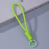Cordão de Pulso Personalizável Colorido Anti-perda para Celular Chaveiro Pingente de Miçangas Perler Cordão Trançado de Poliéster Acessórios