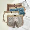 Nueva Malla para Hombre Seda de Hielo Alta Gama Lujo Satín Ropa Interior Transpirable Verano Antibacteriano Boxer Briefs Mayoreo