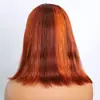 Peruca europeia e americana peruca bob com tela 13X4 p4/350 cabelo humano peruca com tela cabelo humano