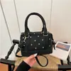 Bolso pequeño de alta gama para mujer, nuevo estilo otoño e invierno 2026, bolso cruzado de moda, bolso de mano para mujer, bolso Boston tipo bowling