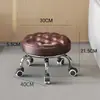 Taburete pequeño de rueda universal para el hogar con polea, taburete móvil para niños, sala de estar, taburete bajo con ruedas, taburete móvil, rotación silenciosa