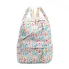 Mochila estudiantil ligera de gran capacidad con estampado floral, correas de hombro ajustables, mochila de doble hombro transpirable para el uso diario