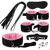 Set de bondage de peluche, set de bondage alternativo, set de diez piezas, set de ocho piezas, set de siete piezas, set de cuerda de algodón y esposas de nailon