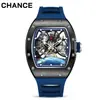 Reloj Mecánico para Hombre Charles CHANCE Reloj de Acero Esqueleto de la Tierra Transfronterizo Richard Modelo Caliente Venta al por Mayor Dropshipping