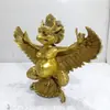 Estatua de latón Lei Zhenzi, decoración de pájaro Dapeng de alas doradas, artesanías para decoración del hogar y la sala de estar.