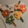 Accesorios para el Cabello de Otoño e Invierno Elegante Pinza para el Cabello de Flor de Felpa Pinza de Disco para la Parte Trasera de la Cabeza para Mujer Adorno para la Cabeza de Una Sola Palabra de Alta Calidad Pinza de Pico de Pato