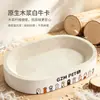Rascador para gatos de cartón blanco, duradero y sin pelusa, nido para gatos integrado, cuenco rascador para gatos de papel corrugado resistente a los arañazos, tamaño extragrande
