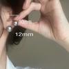 "Aguja de plata 925" fiebre de blogueros con estilo de Hong Kong pendientes de perla gris fuerte de alta calidad Swarovski