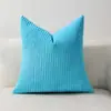 Funda de Cojín para Sofá de Pana Rayas Maíz Color Sólido Transfronteriza Tela Color Sólido Cojín Trasero de Cama para el Hogar Dropshipping