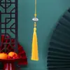 Borla de Nudo de Bambú Estilo Antiguo Boting Borla Pequeña Borla para Abanico Blanco Accesorios para Vestido Hanfu Cheongsam Estilo Antiguo Accesorios de Ropa