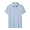 Camisa Polo de Manga Corta 210g 40S Algodón de Fibra Larga Sunshine No Deformable Cuello Plano de Máquina Plana Botón de Resina Exquisito 7A Antibacteriano