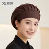 Gorro de chef para restaurantes, trabajo en cocina, cocina y salteado, previene la caída del cabello y las salpicaduras de aceite, adecuado para camareras