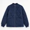 Chaqueta de Algodón Acolchada de Diamantes para Hombre Otoño/Invierno 2026 con Forro de Felpa Cuello de Béisbol Chaqueta de Algodón Acolchada de Moda Ropa de Abrigo