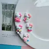 Accesorios de Resina Brillantes de Hello Kitty para DIY Joyería Pasador Diadema Flor para Zapatos Funda de Teléfono Parche Accesorios Venta al por Mayor