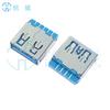 USB3.0AM macho placa avellanada SMT L = 16.40mm cuerpo corto con columna pata recta borde recto PIN ancho alta corriente