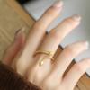 Anillo de dragón dorado pequeño del año del dragón para mujer, plata de ley s925, nicho abierto, de alta calidad, ligero, de lujo, con cola de dragón, nuevo producto