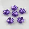 Pendientes de flores de cinco pétalos hechos a mano con perlas de imitación de ABS, collar, horquilla antigua, accesorios de ropa, venta al por mayor