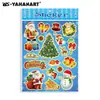 Pegatinas de Papel de Dibujos Animados Navideños DIY de Expresión de Venta Caliente Transfronteriza Pegatinas Selladoras para Decoración de Muñeco de Nieve Árbol de Navidad