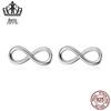 Efule Best Selling Branco DIY Endless Simples Platinado S925 Brincos de Prata Esterlina Fábrica Brincos de Alfinete SCE562