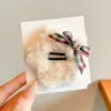 Pinzas para el pelo de felpa con forma de estrella para otoño e invierno para mujer, Pinzas para flequillo lateral, Pinzas para el pelo para mechones sueltos, Pinzas de pico de pato, Pinzas Bb de alta gama, Accesorios para el cabello