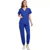 Uniformes de quirófano personalizados con etiquetas de tela, uniformes de enfermera de poliéster-spandex, etiquetas de departamento personalizadas transfronterizas, uniformes de quirófano para veterinarios de mascotas en pequeñas cantidades