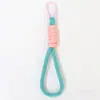 Huayang Rede de Corda Trançada Pingente de Corda Bolsa para Copo d'Água Mochila Decoração Ornamento Pendurado Fivela Monocromática Estilo Étnico
