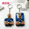 Chaveiro Acrílico da Copa do Mundo com Foto Impressa de Estrela do Futebol, Brinde Personalizado para Fãs, Ímã de Geladeira