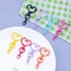 Llavero de Corazón Pintado Colorido Llavero Creativo Lindo Lanyard Cadena para Teléfono Colgante Accesorios Venta al por Mayor