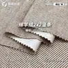 Tecido de Caxemira de Lado Único 280g Listras Verticais 2x2 Tecido de Malha Elástica Calça Wide-Leg Tecido para Moletom Camiseta Básica