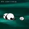 Broche Panda Estilo Chino Lindo Animal Insignia para Bolsa Ropa Accesorios para Bolsa Bambú Panda Gigante Cadena Pin de Solapa