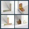 Suporte de canto de aço laminado a frio 90 graus fixador de ângulo reto suporte para prateleira tipo L tipo T conector de móveis peça de fixação de ângulo reto