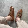 Zapatos de Entrenamiento Alemanes Cuadrados Planos de Nicho Retro para Mujer, Nuevos Zapatillas Casuales Versátiles 2026, Zapatos Blancos Melard Otoño e Invierno