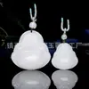 Colgante de Buda de Jade Blanco Seda Dorada de Xinjiang Colgante, Colgante de Buda de Jade Blanco, Collar de Jade, Cadena para Suéter